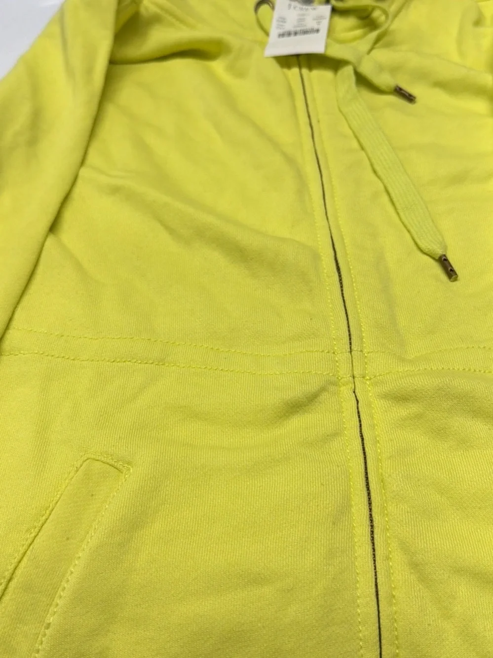 J. Crew Neon Lime Zip Hoodie